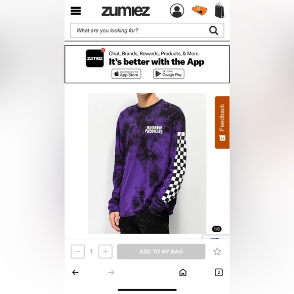 SALE‼️ Broken Promises Purple Punch Tie Dye Long Sleeve T-Shirt - streetwear - Picture 5 of 10